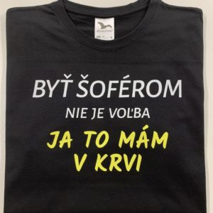 Tričko pre šoféra