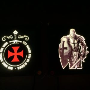 LED tabuľky Templár + meč