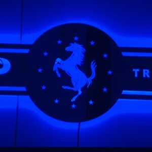 Truck zrkadlo nad posteľ LED